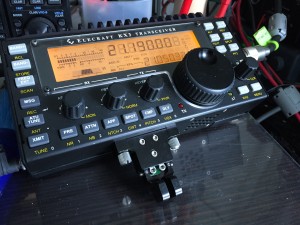 先方はFT-817、こちらはKX3でお互い5w!