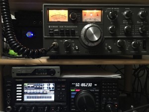 こちらは当局所有のTS-520X(100w改造機)